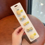 5 tk/partii L&otilde;igatud beebiklambrid t&uuml;drukutele Beebi Lille Puuvilja Loomade Modelleerimine Juukseklambrid Laste Peaehted Paelaga N&ouml;&ouml;pidega Juukseklambrid N&otilde;elad