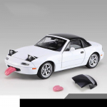 Uus 1:32 Mazda MX5 MX-5 superauto metallisulamist survevalatud m&auml;nguasjad automudel kollektsion&auml;&auml;rid s&uuml;nnip&auml;evakingitus heli ja valgus Laste m&auml;nguasjad hobid valge