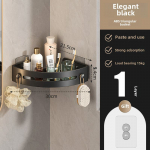 Kolmnurkne vannitoa panipaik &ndash; k&auml;ter&auml;tikuhoidja, tualettruumi korrastaja, ilma l&ouml;&ouml;gita paigaldamine