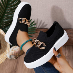 Uued 2024. aasta naiste kevadised mustad platvormkingad, naiste mokassiinid, libisevad paadikingad, metallketi disainer, vabaaja v&otilde;rgust oksfordid 36 must