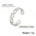 &Otilde;&otilde;ness&otilde;rmus avatud vintage terasest roostevabast terasest titaanist s&otilde;rmus ja reguleeritavad meeste naiste s&otilde;rmuser&otilde;ngad trendikad s&otilde;rmused opening adjustable