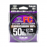 Sunline Fluorocarbon Leader Saltwater System Shock Leader 50m 50lb (9215)