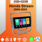 Android Carplay Autoraadio Honda Stream 2000-2003 jaoks Multimeediapleier Peaseade Stereo GPS-navigatsioon BT WIFI 2+32GB 2+32GB orange