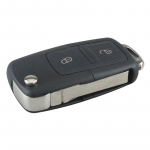 Must 3 nupuga nutika kaugjuhtimispuldi asendusv&otilde;tme&uuml;mbris ilma kiibita ja l&otilde;ikamata auto klappv&otilde;tmega 2 Buttons