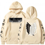 Kuum Anime Attack on Titan Hoodies Levi Shingeki No Kyojin Print Kapuutsiga meeste Naiste riided Suures suuruses dressipluus Harajuku Pullover L