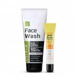 Ustraa Face Wash Acne Control - With Neem & Charcoal - 200g - Oil control, Prevents Acne & Anti Acne Spot Gel -15ml