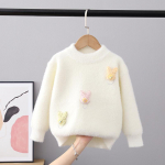 Laste kampsun S&uuml;gistalvine Pullover T&uuml;drukute Kaelusega kampsunid Velvet Multikas pikkade varrukatega kootud s&auml;rk 150cm