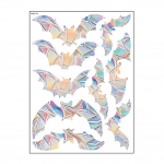 Elektrostaatilise klaaskile kleebis Loov &scaron;ikk aken DIY klaaskleebised Prismaatilised liblikas korduvkasutatavad tarvikud koduuksele B