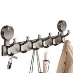 Iminapp uksekonks Vannitoa k&auml;ter&auml;tikuivati ​​Tugev kandev&otilde;imega roostekindel Lihtne paigaldus Multifunktsionaalne k&auml;ter&auml;tikuivati ​​du&scaron;ikonks A 5 Hooks