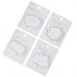 4 pakki Kleepuvad m&auml;rkmikud Isekleepuvad rebitavad jaapani stiilis dialoogiboks N Times memopad kodumajapidamises 4pcs