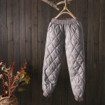 FiveFive Winter &uuml;likerged tuulekindlad p&uuml;ksid tepitud soojad vabaaja lumer&otilde;ivad Pantalones naiste elastsed k&otilde;rge v&ouml;&ouml;kohaga paks kottis dressip&uuml;ksid XXL hall
