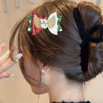 Christmas Hair Bow Costume for Stage Performance, Role Play Carnival Dress up Snowman
