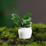 Nukumaja miniatuurne minipuu pottides roheliseks taimeks potis Nukumaja m&ouml;&ouml;bel Kodukaunistuse simulatsioonid Potitaimed