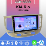 Android Carplay autoraadio KIA Rio 2005-2010 multimeediumipleieri peakomplekti stereo-GPS-i navigeerimisseade BT WIFI 2+32GB 2+32GB h&otilde;be