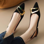 Suede Naiste Kingad Terava Ninaga Moesandaalid Uued Slingback Disainer Kleidisussid Vabaaja Slaidid Chaussure Femme 40 must