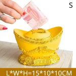 Kuld valuplokk hoiup&otilde;rsas Lucky Resin Piggy Bank Kodusisustus Suure mahutavusega majapidamistarbed majapidamiskingitused