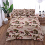 Retro Mamou Wild Hunting Tekikate Komplekt King Queen Double Full Twin Single Suurused Voodipesu Komplekt 150x220cm
