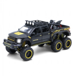 Uus Ford Raptor F150 simulatsioonisulamist pikap, maastikuauto laste m&auml;nguasjad 1: 24 Heli ja valgusega kingituste kollektsiooni ornament must