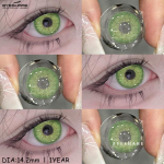 EYESHARE Colored Contact Lenses 2PCS Light Blue Fashion Eye Makeup Lenses Brown Natural Color Lenses Green Lenses Colored Beauty Lenses