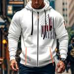 Meeste sportlik vabaaja kapuuts, kardigan, lukuga, mitme taskuga kapuuts L must