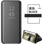 Samsung S10 S20 S21 S22 S23 &uuml;mbrisele Smart Flip Stand View peegel&uuml;mbris S10 5G kate Kaitsev nahast &uuml;mbris Samsung Galaxy S25 S24 A16 A06 jaoks For Galaxy S10 5G must