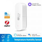 eWeLinki rakendus ZigBee temperatuuri- ja niiskusandur nutikodu h&uuml;gromeeter termomeeter t&ouml;&ouml;tab Alexa, Google'i, Yandex Alice'iga