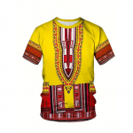 Aafrika etnilise mustriga T-s&auml;rk meestele Tribal Dashiki 3D prinditud s&auml;rgid Suvised vabaaja l&uuml;hikeste varrukatega T-s&auml;rgid &Uuml;markaelusega topid 6XL