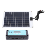 P&auml;ikesepaneelid 1 for 5 50W P&auml;ikesepaneeli Akulaadija MPPT 100A Kontrolleriga 12V Akule ja black