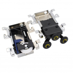 Garderoobi l&uuml;kandukse rihmaratas liugur kapi garderoobi liigutatava ukse alumine rihmaratas alumine ratas rullik liugur ukse furnituur