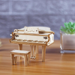 3D Puzzles for Adults Piano Music Box ,Wooden Puzzle Assembling Toy Model Kits to Build Style A