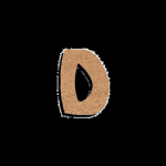 Lettre en bois - LE GEANT DE LA FETE - 15 cm - Beige - Mixte - Adulte/Enfant