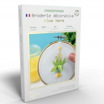 Kit de broderie Green Aloe Vera - French Kits - Feuilles d'aloe vera en volume - D&eacute;butant