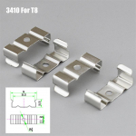 T4 T5 T8 Lambitoru Kinnitusklamber LED K&otilde;va Ribavalgusti Roostevabast Terasest Kinnituspandlaga Fluorestsentslamp Alumiiniumprofiil Fikseeritud Kinnitus 500pcs