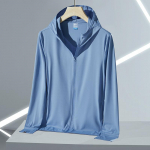 Meeste j&auml;&auml;siidist hingav p&auml;ikesekaitse riietus UV-kindel v&auml;listingimustes sportimiseks paaridele kerge p&auml;ikesekaitse riietus XXXXL helesinine v&auml;rv