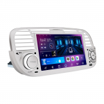 7 Android autoraadio FIAT 500 2007-2015 jaoks Multimeediam&auml;ngija GPS-navigatsioon Autoradio Toetab Carplay BT DAB OBD2 TPMS 4 core 2GB+32GB CP valge