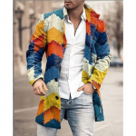 Kevadine uus meeste tasku mitmek&uuml;lgne igap&auml;evane retro p&uuml;stkrae keskmine pikk villane mantel meeste vabaaja mantel meeste riided XXL
