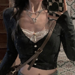 Prantsuse t&uuml;druku V-kaelusega v&otilde;lts kaheosaline &otilde;mmeldud pits sisemine silmkoeline kardigan T-s&auml;rk naiste alumine l&uuml;hike s&uuml;gis top L