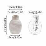 1 tk lilleseade Naturaalset v&auml;rvi puidust vaas &scaron;ikk t&ouml;&ouml;laua ornament Minimalistlikud kuivatatud lilled Zen Disainid Lillepudel 9*9*28.5