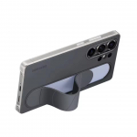 Originaal Samsung S25 Ultra seisva k&auml;epidemega &uuml;mbris Samsung Galaxy S25 Ultra jaoks, k&auml;epidemega &uuml;mbris, luksuslik silikoonist randmepael, p&otilde;rutuskindel elastne riba, k&otilde;va tagakaas must