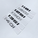 Vana fondinumbrite t&auml;ht 116i 118i 120i 125i 128i 130i 135i 140i &uuml;lemine ABS-embleem BMW 1. seeria auto pagasiruumi nimesildi kleebis 116i h&otilde;be