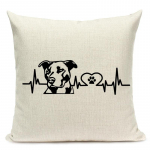 Mustvalge Loomade Padjakate Taksikoer Shapi Koer Laine S&uuml;dame Prindiga Diivani Dekoratiivne Padjap&uuml;&uuml;r 450mm*450mm