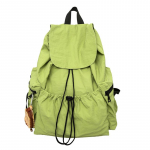 Plisseeritud pingutusn&ouml;&ouml;riga seljakott Naiste kerge seljakott, meeste reisiseljakott valge