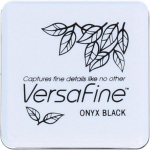 Encre Versafine - Tsukineko - Noir - 3 x 3 cm - S&eacute;chage rapide - Id&eacute;al pour petits travaux