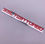 Autokleebis 6.5L 6.4L Twin Turbo  6.7L Turbo Diesel  6.6L DIRTY-MAX Logo metallist embleemi kleebis 6.4L Red