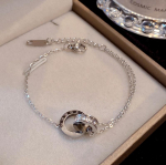 Titaanist k&auml;ev&otilde;ru Colorfast Rose Gold Rooma numbritega kahekordse r&otilde;ngaga k&auml;ev&otilde;ru isikup&auml;rastatud k&auml;ev&otilde;ru h&otilde;be