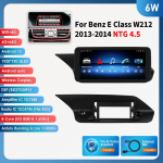 Ossuret 10.25 Android 13 Autoraadio 2din Intelligentne Carplay Mercedes Benz W212 E-klassile E200 E230 E260 E300 S212 NTG 4.0 4.5 5.0 Multimeedia Heli 6W 6G 64G AI
