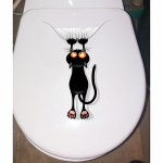 20*30 cm Scratch Cat naljakas vannitoa-WC kleebis Klassikalise toa seinakleebised
