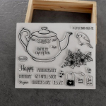 Teetass Lind Lill S&otilde;nad L&auml;bipaistev Selge Silikoon Tempel Tihendamiseks DIY Scrapbooking Fotoalbum