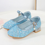 Printsess T&uuml;drukud K&otilde;rged kontsad Kevad-S&uuml;gis Lastele Pulmakleit Nahast kingad P&otilde;hjuslikud mitmek&uuml;lgsed litrid, Laste &uuml;ksikud kingad 24