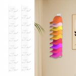 2 Pieces Hat Organizer for Baseball Caps Racks Hanger Holders Hold up to 18 Hats Bedroom
